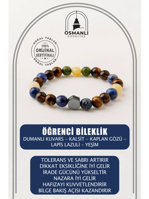 UltraMint Doğal Taş Bileklik, Şık ve Zarif Öğrenci Takısı