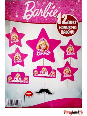 Barbi Konuşma Balonu 12 Adet