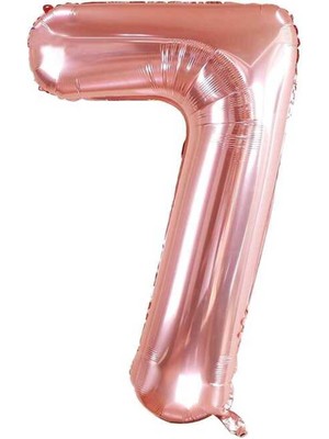 Folyo Balon Rakam Helyum Uyumlu 100 cm Rosegold Renk