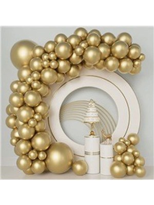 50 Li Krom Renkler Balon Zinciri Set