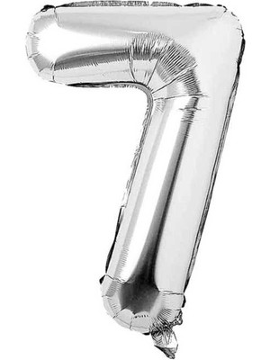 Folyo Balon Rakam Helyum Uyumlu 100 cm Gümüş Renk