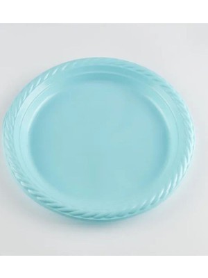 Renkli Kullan At Plastik Tabak 25 Adet