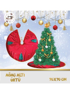 Yılbaşı Polar Ağaç Altı Örtüsü 90*90