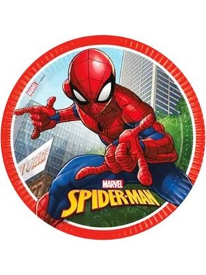 Spiderman Lisanslı Karton Tabak 8 Adet