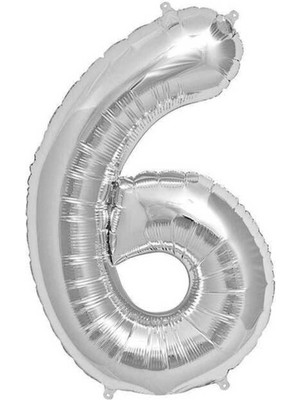 Folyo Balon Rakam Helyum Uyumlu 100 cm Gümüş Renk