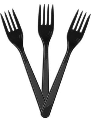 Renkli Kullan At Plastik Çatal 24 Adet