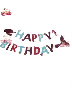 Happy Birthday Deniz Kızı Banner Uzar Yazı