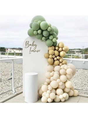 Kış Yeşili-Deniz Kumu Balon Zincir Seti