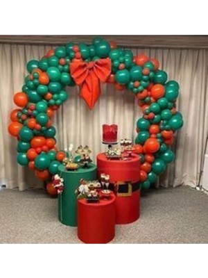 Yeşil Kırmızı Balon Yılbaşı 50 Adet