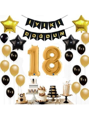 18 Yaş Doğumgünü Süsleri Seti