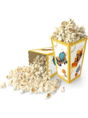 Mini Party Store Mısır Kutusu Inşaat Temalı 8 Li