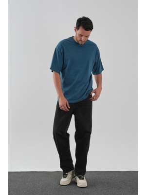 Alexander Gardi Yumuşak Dokulu Bisiklet Yaka Oversize T-Shirt
