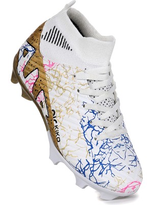 Kiko Kids  Roger Boğazlı Krampon Çim Saha Erkek Çocuk Futbol Ayakkabı