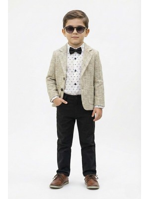 Mnk Baby & Kids Blazer Ceketli Gömlekli Erkek Çocuk Spor Takım Elbise M00792