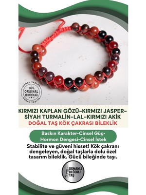 UltraMint Doğal Taş Makrome Bileklik, Sertifikalı, Ayarlanabilir, Şık ve Zarif Tasarım