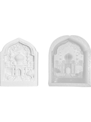Tahtakale Toptancı Silikon 3D Cami Motifli Taş Tozu ve Mum Kalıbı