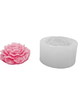 Tahtakale Toptancı Silikon 3D Büyük Boy Şakayık Çiçeği Mum Kalıbı