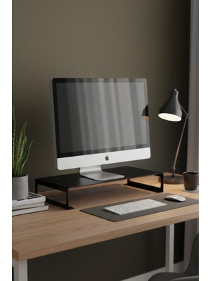 Grandmix Metal Monitör Yükseltici Stand Masaüstü Düzenleyici Laptop Standı 50X25 cm