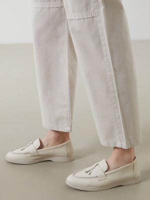 Lc Waikiki Yeni Sezon Hakiki Deri Kadın Loafer Ayakkabı