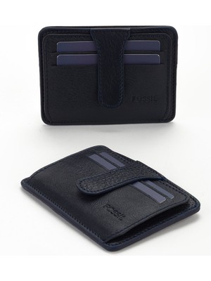 Fossil Kutulu Hakiki Deri Çıtçıtlı Kartlık El Portföyü Cüzdan