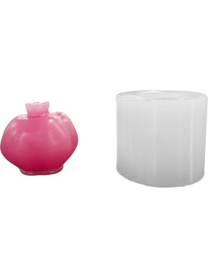 Tahtakale Toptancı Silikon 3D Büyük Boy Nar Mum Kalıbı