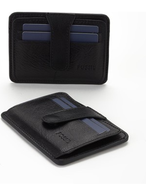 Fossil Kutulu Hakiki Deri Çıtçıtlı Kartlık El Portföyü Cüzdan