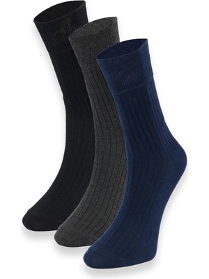 Tudors 3'lü Paket Desenli Klasik Çorap