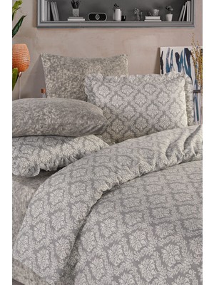 Uçkan Home Pera Serisi Fırfırlı Çift Kişilik 6 Parça Nevresim Takımı