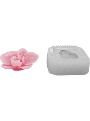 Tahtakale Toptancı Silikon Orkide Çiçeği Mum Kalıbı