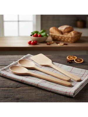 El Yapımı Doğal Şimşir Kaşık Seti - Dayanıklı ve Sağlıklı