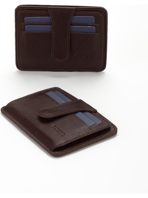 Fossil Kutulu Hakiki Deri Çıtçıtlı Kartlık El Portföyü Cüzdan