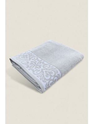 Ellaline Roma Banyo Havlusu %100 Pamuk Sertifikalı Güpürlü Desen 90X140CM - Sütlü Kahve (1 Adet)