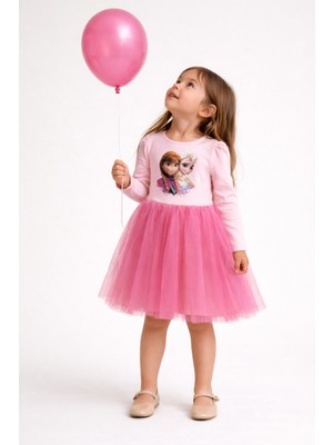 Palmero Tütülü Kız Elbise