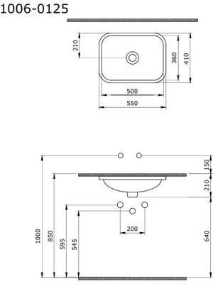 Bocchı Bocchi Scala Arch Tezgah Altı Lavabo Mat Kahve 55 cm - 1006-025-0125