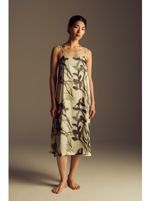 Hays Kadın Vegan Dokuma Ayarlanır Ip Askılı Elbise