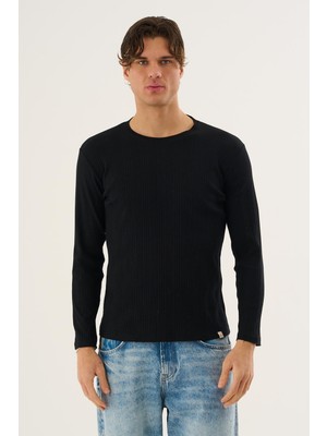 Alexander Gardi Inci Fitilli Uzun Kollu Slim Fit Sweatshirt