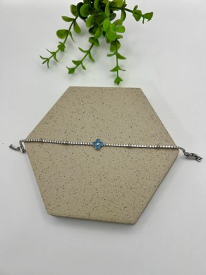 Badiva.co Ince Suyolu Yoncalı Bileklik 17+2cm