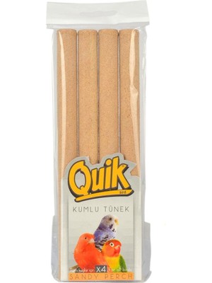 Hepta Collection Quik Kuşlar Için Kumlu Tünek 4'lü Paket