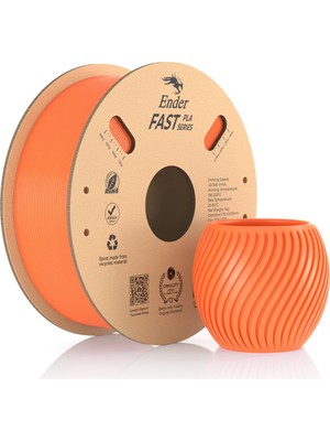 Hepta Collection Creality Ender Fast Pla 1,75 Mm, 3D Yazıcı 300 Mm/sn'ye Kadar Yüksek Hız, Geri Dönüştürülebilir Kart