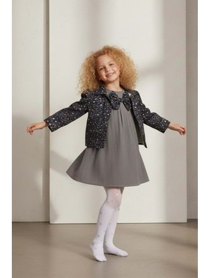 Mnk Baby & Kids Ceketli Elbiseli Kız Çocuk Takımı M00794