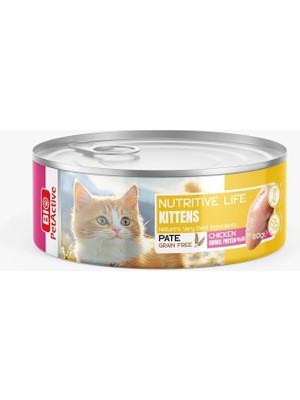Hepta Collection Bio Petactive Nutritive Life Yavru Kediler Için Tavuk Ezme Konserve (24 x 80 Gr)
