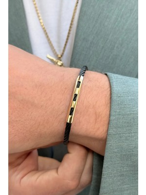 Yener Mücevher Pallas Altın Erkek Bileklik