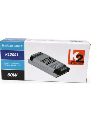 K2 60W 5A  Slım LED Trafosu