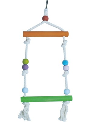 Hepta Collection Beak's Doğal Kuş Oyuncakları, Tek Boncuklu Salıncak