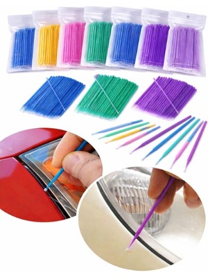 Ttt 100’LÜ Mini Tek Kullanımlık Araba Rötuş Fırçası