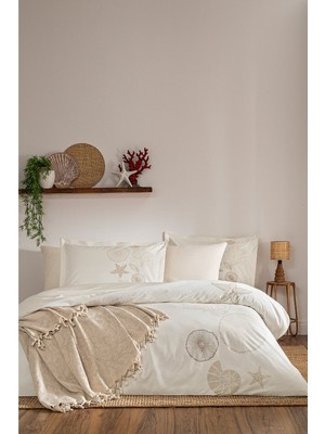 Özdilek Ranforce -Corallino Bej- Çift Kişilik Nevresim Takımı