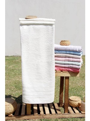 Hepta Collection Baveno %100 Pamuk Renkli 70X140 Banyo Havlusu Krem