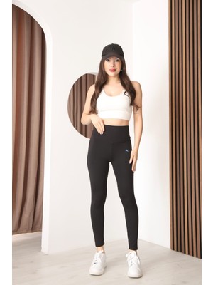 Kadın Renk Çeşitli Düz Yüksel Bel Tayt Dalgıç Scuba Dokumalı Toparlayıcı Rahat