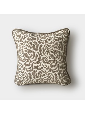 Lidoma Home "noble" Dokulu Çiçek Desenli Kırlent Kılıfı- 45X45