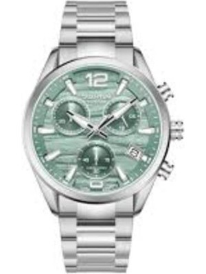 Quantum PWG1259.300 Quartz Çelik Gri Yeşil Kadran Safir Cam 41 mm Erkek Kol Saati
